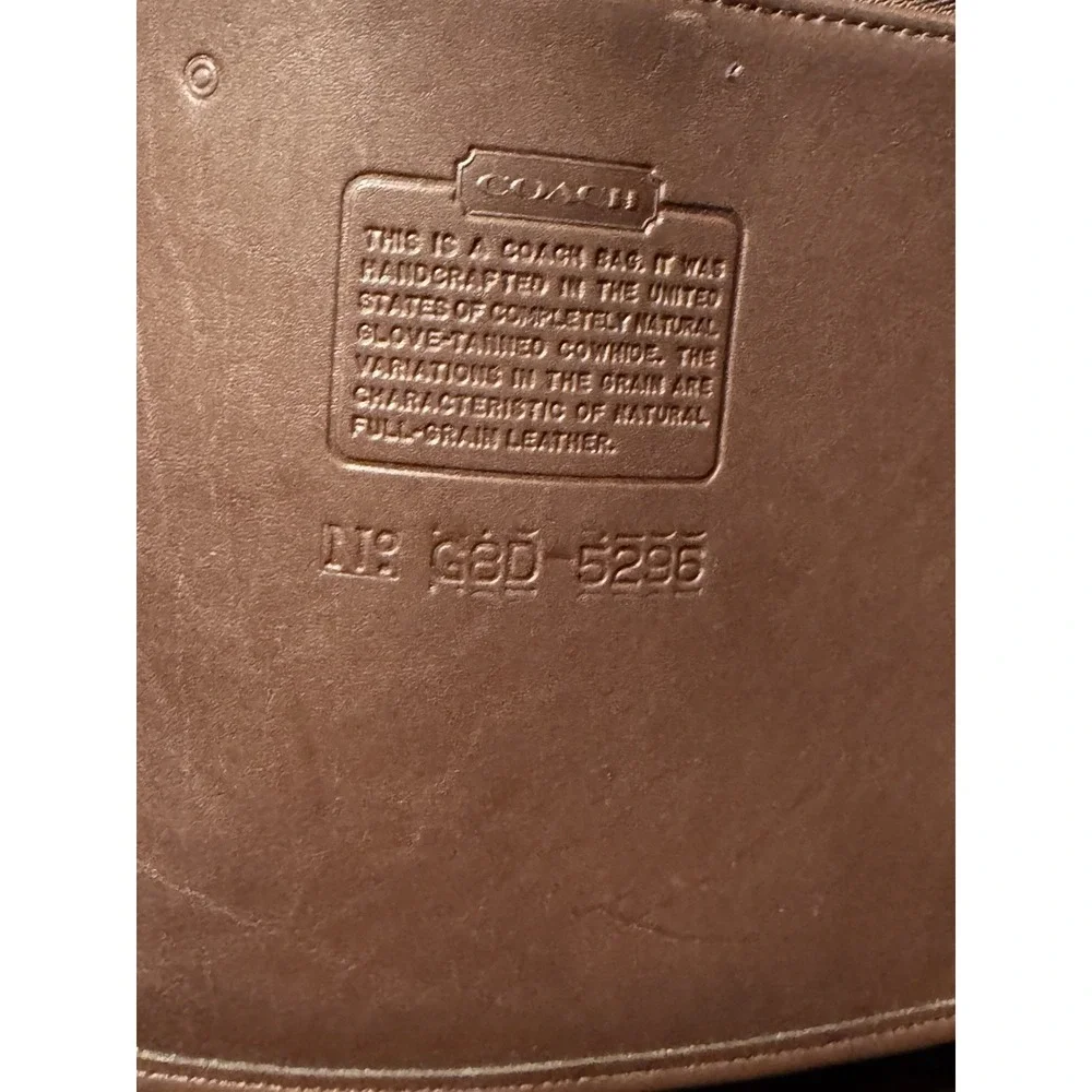 Vintage COACH 5296 Mahogany Brown Leather Embassy Briefcase Laptop Luggage Carry
